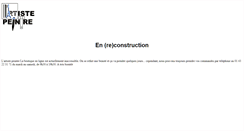 Desktop Screenshot of lartistepeintre.fr